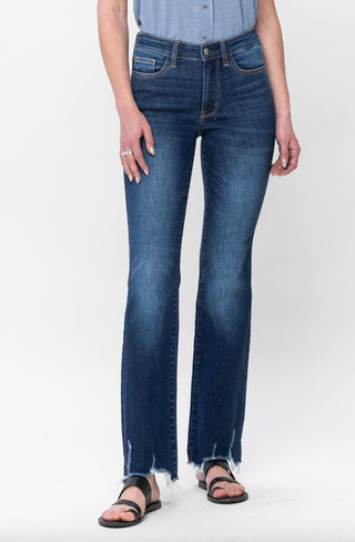 Judy Blue Jeans Mid Rise Non Distressed Hem Bootcut