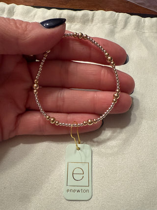 Enewton Purpose Gold 4MM Bead Bracelet Mixed Metal