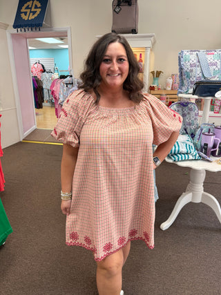 Coral Prairie Dress