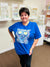 Fun Wildcat Tshirt On Royal Blue