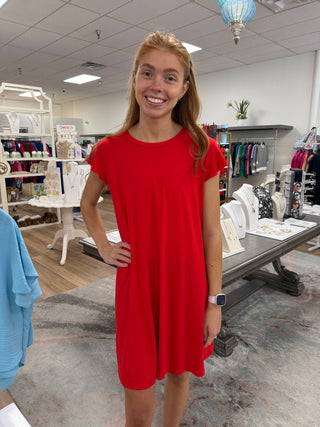 Francis Flutter Sleeve Dress