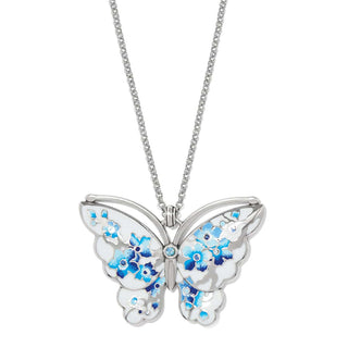 Brighton Kyoto in Bloom Indigo Large Butterfly Necklace