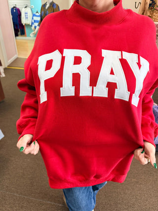 Pray Mock Neck Sweatshirt