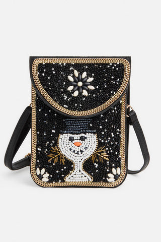 Artisan Beaded Holiday Crossbody