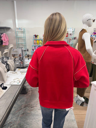 Fiery Red Sweatshirt