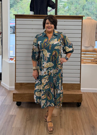 Enchanted Garden Midi Dress