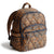 Vera Bradley Bancroft Backpack Lotus Montage Roasted Pecan