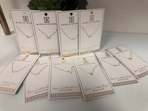 MD Gold Initial Necklaces