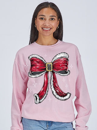 Crew Neck Santa Bow Tutu