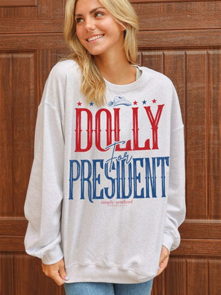 Simply Southern Crew Dolly for Prez Sweatshirt