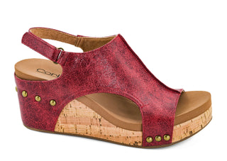 Corkys Carley Red Distressed