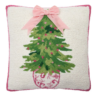 Chinoiserie Ribbon Tree Hook Pillow