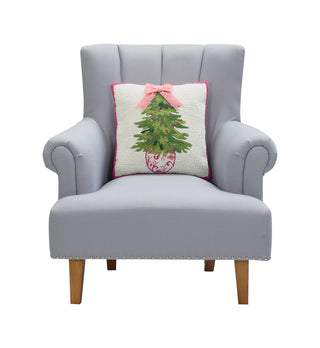 Chinoiserie Ribbon Tree Hook Pillow