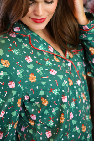 All I Want For Christmas Ruffle Pajama Set