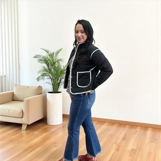 Black Quilted Jacket