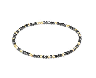 Enewton Hope Unwritten Silver Faceted Hematite 2MM Bead Bracelet