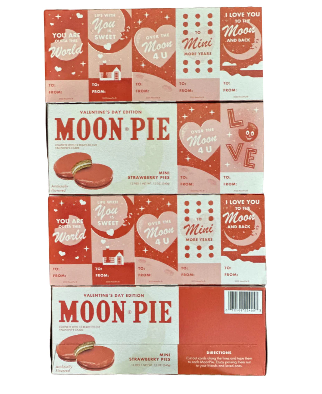 Valentine Mini Moon Pies - Strawberry Flavor