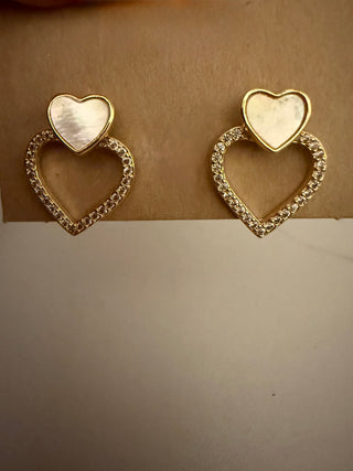 Ivory Heart Spark Earring