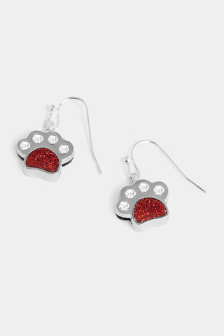 Christmas Paw Dangle Earrings