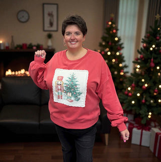 Christmas Corduroy Patch Sweatshirt