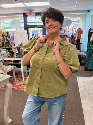 Puff & Polished Green Tea Top