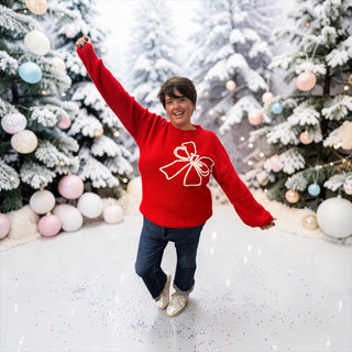Red Bow Sweater