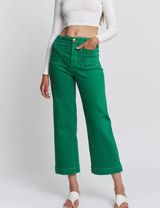 Mica Denim Super High Rise Wide Leg/Cropped