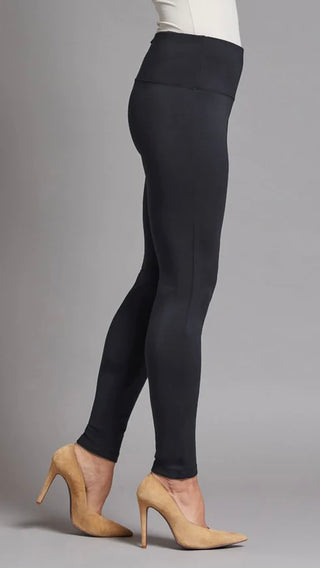 Wide Band Pull-On Ankle Legging Heather Grey