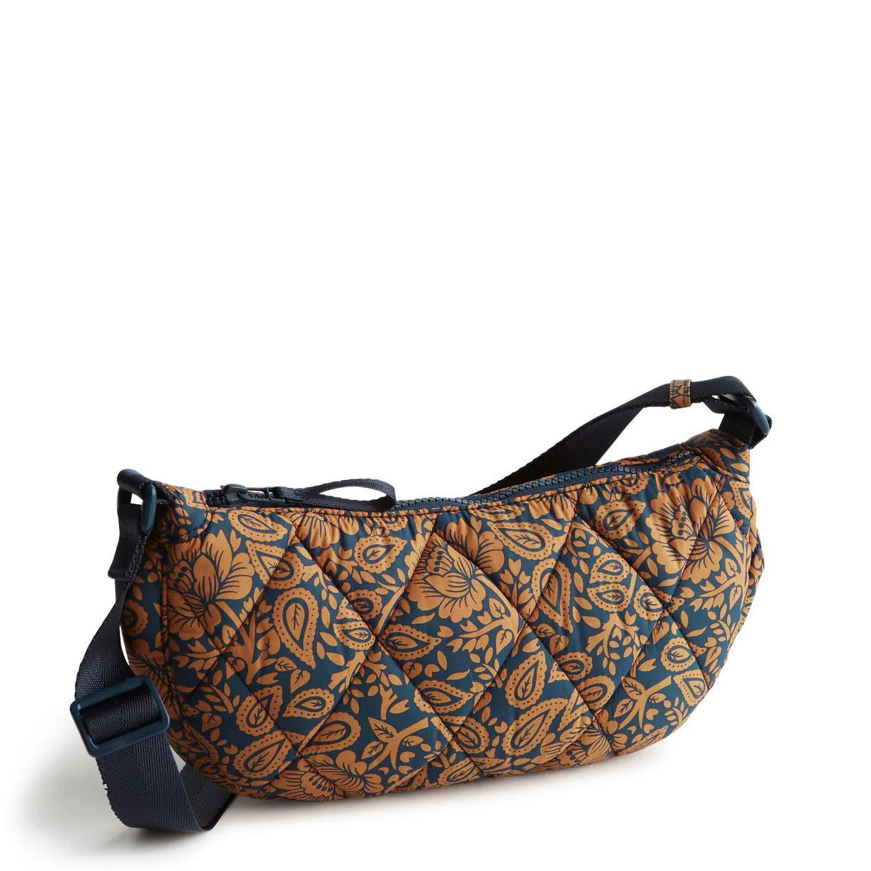 Vera Bradley Springbrook Sling Crossbody Lotus Montage Roasted Pecan