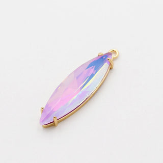 Purple Long Teardrop Charm