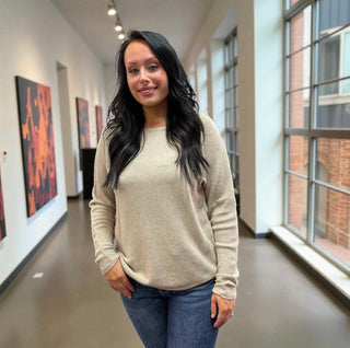 Oatmeal Crew Neck Sweater