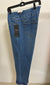 M32708PM P/O Ankle Pant w/ Faux Front Pockets Jeans