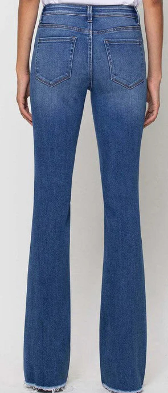 Vervet Jeans Witty Mid Rise Mini Flare