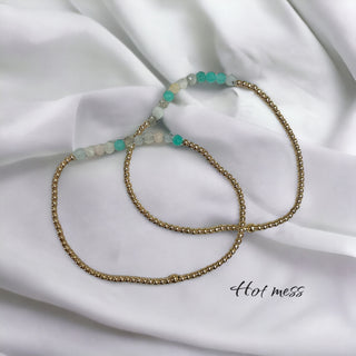 Enewton Gold Bliss 2mm Bead Bracelet Hot Mess