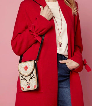 Artisan Beaded Holiday Crossbody