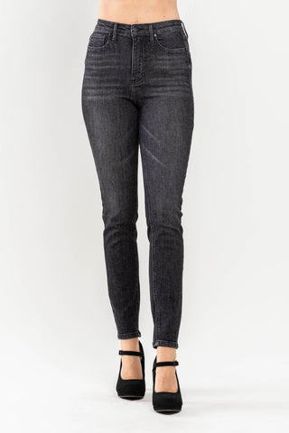 Judy Blues HW Tummy Control Black Wash Skinny