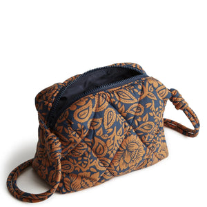 Vera Bradley Blake Crossbody Lotus Montage Roasted Pecan