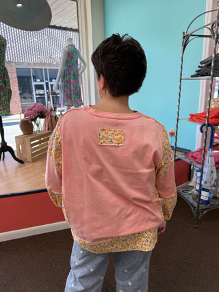 Peachy Petal Pullover