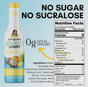 Miss Mary's Tropical Sugar Free Sinless Syrup