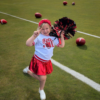 Girls Game Day Megaphone Sequin Top