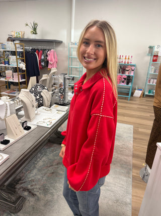 Fiery Red Sweatshirt
