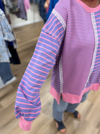 Pinkberry Stripe Pullover