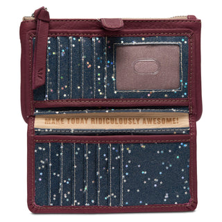 Consuela Plum Slim Wallet