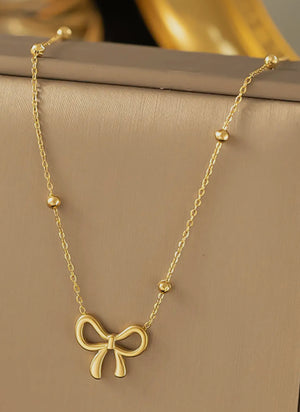 Bow Knot Pendant Necklace