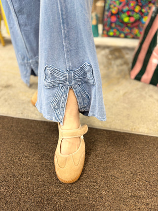 Blue Belle Bow Detail Pant