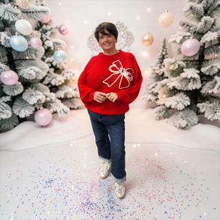 Red Bow Sweater