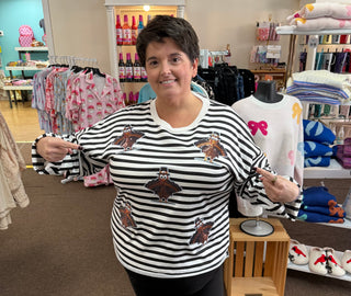 Turkey Lurkey Striped LS Top