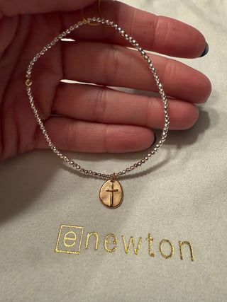 Enewton Extends Bright Silver Faceted Hematite 2MM Inspire Small Gold Bracelet