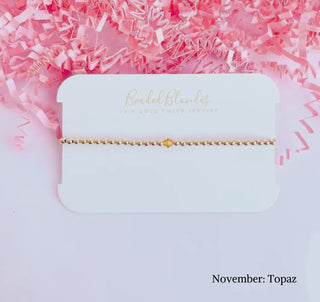 Birthstone Swarovski Bracelet