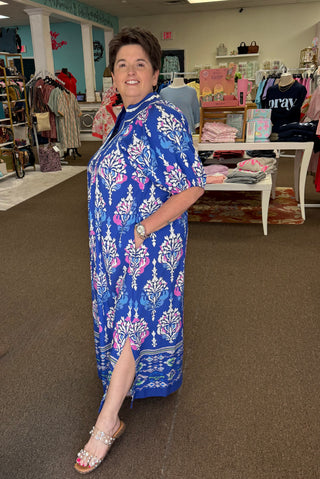 Clear Blue Sky Maxi Dress
